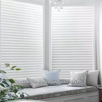 Имитация жалюзи Наклейки на окна Матовые наклейки на стекло Светопропускающая непрозрачная пленка для окон в ванной комнате Защита от подглядывания Защита от подглядывания 30cmx1m