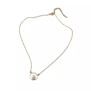 Имитация жемчуга, геометрический простой дизайн, тонкое ожерелье, цепочка на ключицу для женщин и девочек