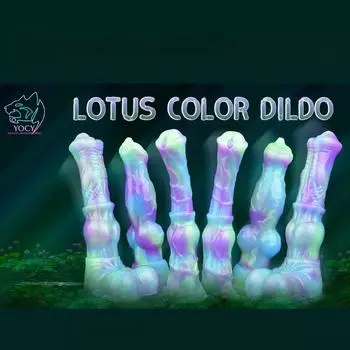 Имитация животного дилдо, светящееся в темноте, специальный пенис, ручная вставка, мастурбация, муж и жена, общие секс-игрушки