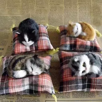 Имитация животного, кота, тканевая подкладка, кот, детский творческий подарок, маленькое украшение, украшение в виде животного