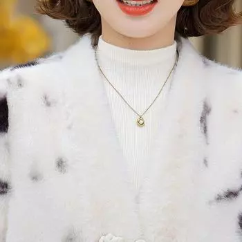 Imitation fur coat women s environmentally friendly mink fur fur integrated winter thickened warm medium and long coat 2XL [Recommended 115-62.5 kg]