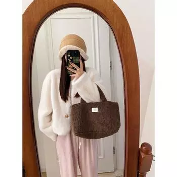 Imitation velvet mink coat fur integrated V-neck short mink velvet eco-friendly autumn and winter fur women s fur coat S57.5 kg