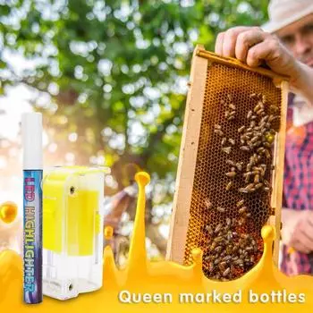 Imker-Markierungsflasche mit Markierungsstiften, инструмент для пчеловодства Queen (вайс)