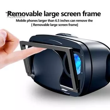 Иммерсивные 3D-очки VR Регулируемые очки виртуальной реальности с защитой глаз Полноэкранная визуальная широкоугольная универсальная гарнитура VR с пультом дистанционного управления B