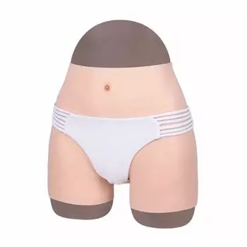 IMMESSHOW Стандартные силиконовые трусы с завышенной талией для кроссдрессинга (Азиатский желтый, 75)