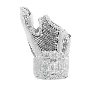 Иммобилайзер для большого пальца Спортивный напульсник Компрессионный протектор для запястья Защита для запястья Спорт серый