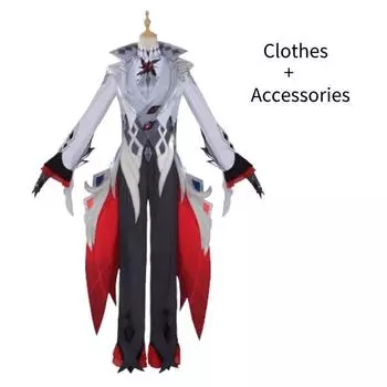 Impact Arlecchino Genshin Cosplay Costume Game Cartoon Virtual Character Party XS