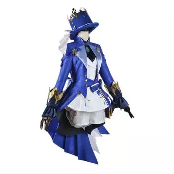 Impact Focalors Genshin Cospaly Costume Adult Party Dressing Anime Show Clothing L