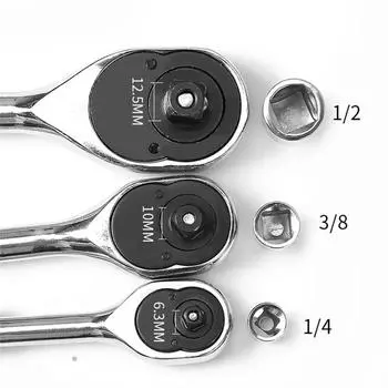 Impact Socket Adapter 1/4\ 3/8\ 1/2\ Drive Ratchet Socket Adapter Female To Male Converter Repair Tools