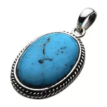 Impact Stone Pendant Turquoise fp0107 [Figmart] [Silver Accessory]