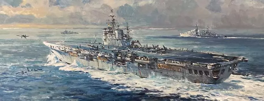 Imperial Hobby Production Royal Navy Aircraft Carrier HMS Triumph 1947 Plastic Model IHP7002 1/700