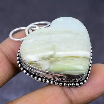 Imperial Jasper Gemstone 925 Steling Silver Jewelry Pendant 1.89 I6G04