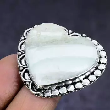 Imperial Jasper Gemstone 925 Sterling Silver gift Jewelry Ring Size 7 I1a68