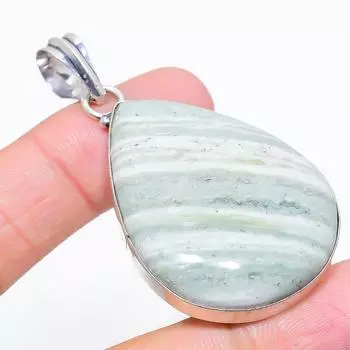 Imperial Jasper Gemstone 925 Sterling Silver Jewelry Pendant 2.44 K9g08 красный