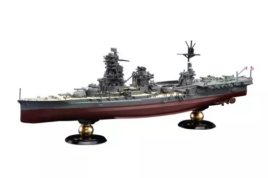 Imperial Navy Series Japanese Navy Air Battleship Ise Full Hull Model Plastic Model 1/700 No.29 EX-1 (with photo-etched parts)