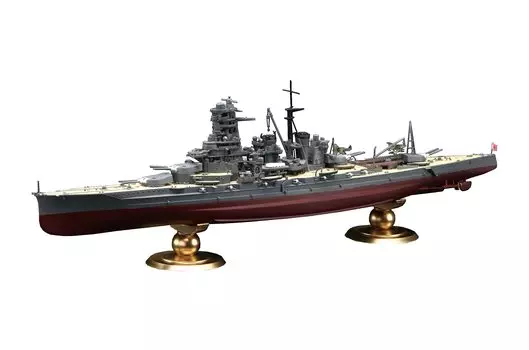 Imperial Navy Series Japanese Navy Battleship Kirishima Full Hull Model Plastic Model 1/700 No.21 EX-1 (with photo-etched parts)