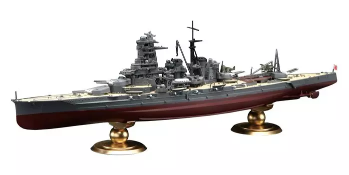 Imperial Navy Series Japanese Navy Battleship Kirishima Full Hull Model Plastic Model 1/700 No.21