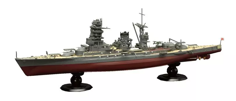 Imperial Navy Series Japanese Navy Battleship Mutsu Full Hull Model Plastic Model 1/700 No.11