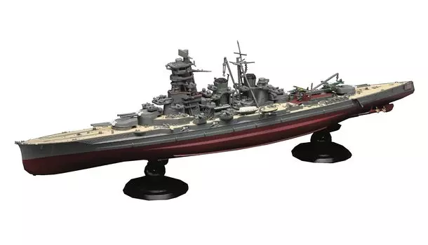 Imperial Navy Series Japanese Navy High Speed Battleship Kongo Full Hull Model Plastic Model 1/700 No.6 EX-3 (with photo-etched parts)