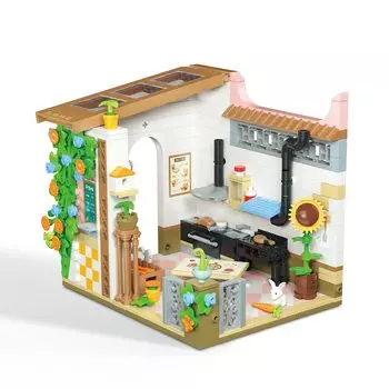 IMPLAY TOYS Fairy Tail Городская серия Садовая версия Кухня во дворе 588 деталей (2073)