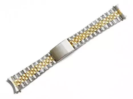 [Импорт King Original] Детали часов, совместимые с мужскими часами Rolex Datejust, браслет Jubilee из нержавеющей стали 2 тона желтого золота 19 мм
