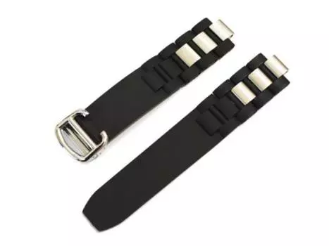 [Импорт King Original] Детали часов, совместимые с Cartier Rubber Belt Mast 21 Chronoscaph Autoscuff с пряжкой для замены мужских и женских часов