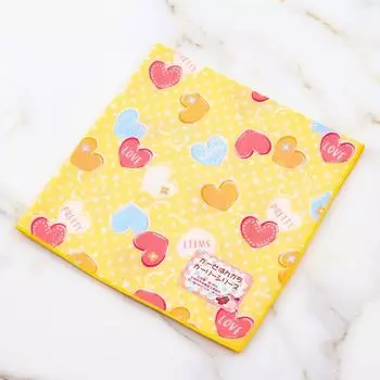Import Small Handkerchief Kids Pure Cotton Gauze Sweat Absorbent Portable Handkerchief Girl Double-Layer Kindergarten Square Towel Sweat Wiping Goose yellow style