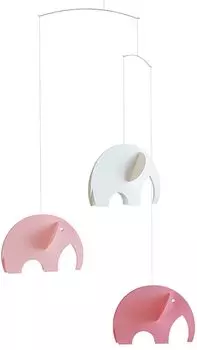 Imported Frenstead Mobile Mobile Interior Ornament Scandinavian Animal Orefants Pink FSM130109 Comes with Cosmetic Box Baby Miscellaneous Gift
