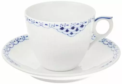 Imported Royal Copenhagen Princess Coffee Cup Saucer 180ml Wedding Gift 1017246 [Regular Product] & белый
