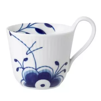 Импортная кружка ROYAL COPENHAGEN Blue Fluted Mega High Handle Mug 240 мл для свадебного подарка 1062482 [Обычный продукт] белый