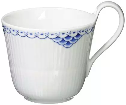Импортная кружка ROYAL COPENHAGEN Princess с высокой ручкой 330 мл, свадебный подарок 1026448 [Обычный продукт] белый