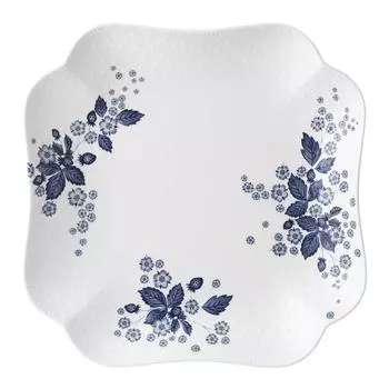 Импортная квадратная тарелка Wedgwood Strawberry Bloom Indigo 27 см 40000819 [Обычный продукт]