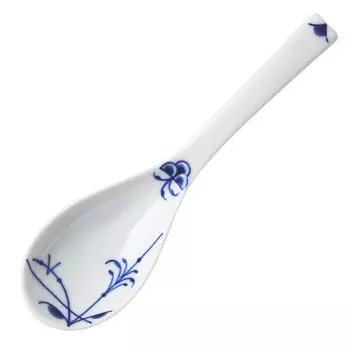 Импортная ложка Royal Copenhagen Blue Palmette 14 см, свадебный подарок 1062944 [Обычный продукт] белый
