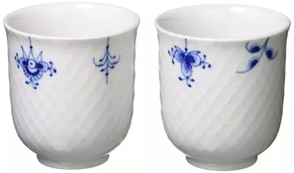 Импортная парная чашка Royal Copenhagen Blue Palmette Blossom 200 мл для свадебного подарка 1016972 [Обычный продукт]