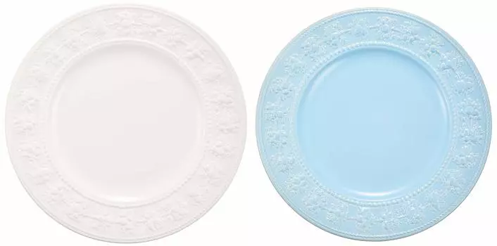 Импортная парная тарелка Wedgwood Festivity 27 см, цвет слоновой кости, свадебный подарок 1054016 [Обычный продукт]