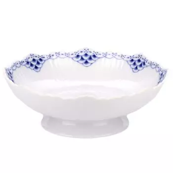 Импортная тарелка для торта Royal Copenhagen Princess с ножками 1026451 белая [Обычный продукт] 17,5 см [Товар] белый