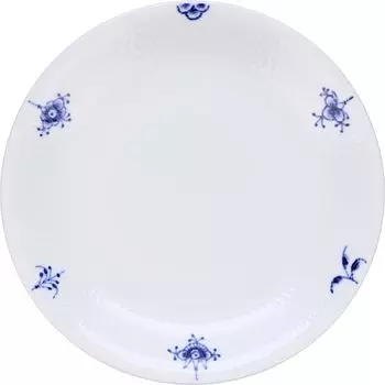 Импортная тарелка Royal Copenhagen Blue Palmette Blossom, 26 см, свадебный подарок 1016983 [Обычный продукт] белый
