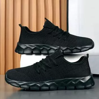 Импортная торговля очень большие размеры плюс полные мужские туфли сетчатые большие модные туфли мужские повседневные спортивные туфли размер 47 летние сетчатые туфли 39 чёрный
