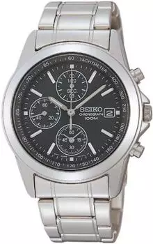 Импортные наручные часы Seiko SND309P, серебристые,