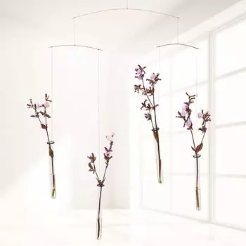 Импортный мобильный Frenstead, мобильное украшение для интерьера, скандинавское украшение, искусство, летающие цветы FSM130173, поставляется с косметической коробкой для малышей, разное
