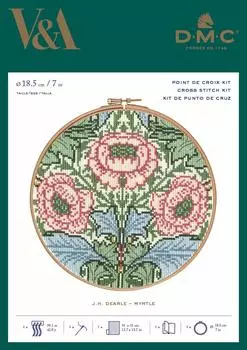 Импортный набор для вышивания DMC Henry Dearle HOOPS диаметр 18 см BL1175 John Myrtle 77/361-03-230