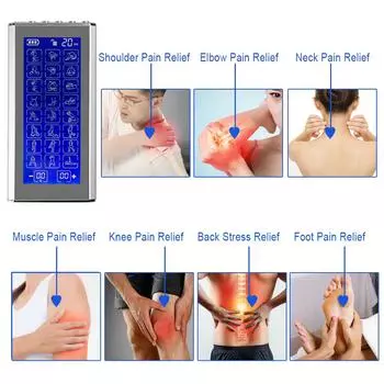 Импульсная цифровая меридианная терапия, электронный импульсный массажер, 24 режима, стимулятор мышц, боль 24 Modes