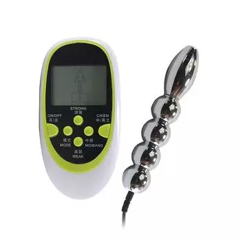 Импульсный электрошокер Анальная пробка Хризантема Стимуляция Секс-игрушка Мужская и женская мастурбация Desire Fairy Секс-инструменты Секс-игрушки для кульминации Five Beads Electric Shock