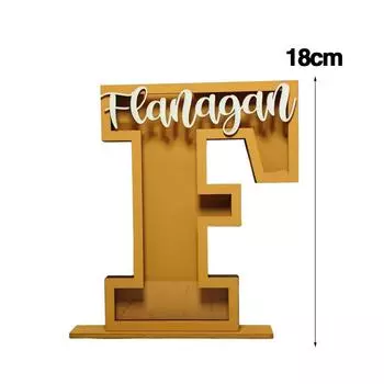 Имя Буква Копилка Экологичная Персонализированная Деревянная Копилка для Денег для Мальчиков Девочек Развивающая Игрушка с Цветом для Детей