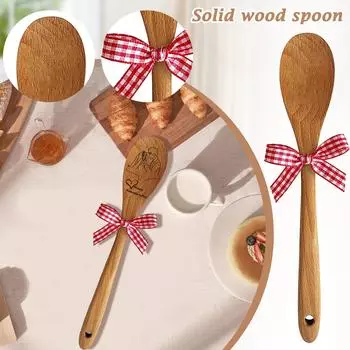 Имя, текст, фото лица, картинка, ложка для смешивания, персонализированная резьба по лицу, деревянная ложка для смешивания, подарок One Size