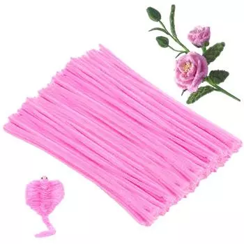 Imzay 100Pcs Colorful Chenille Stem Pipe Twisted Rod Christmas Party Supplies For Festivals Decorations Home Diy Handcraft Arts
