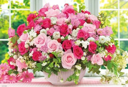 в пазле из 1000 деталей Букет Токимеки x [Сделано в Японии] (49 72см) 61-450