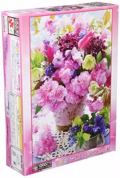 in 1000 Piece Jigsaw Puzzle Spring Bouquet to Convey Your Feelings Micro Piece x [Made Japan] (26 38cm)