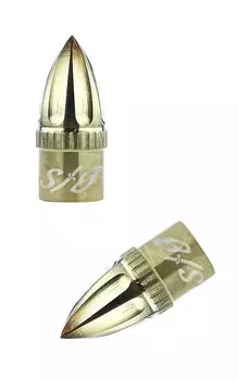 in 64 Samuriding Bicycle Valve Cap Titanium Set of 2 Presta Valve French Valve [Сделано в Тайване, Титан] Ti-6Al-4V (Шампанское золото)