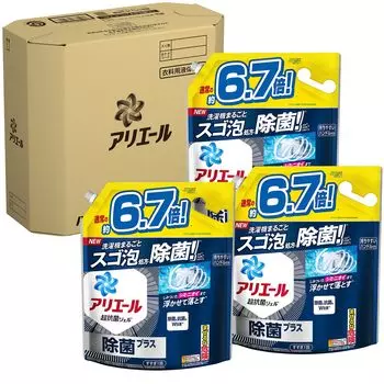 in Ariel Disinfection Plus Laundry Detergent Liquid Refill x 3 bags Amazing foam formula and disinfection for the entire washing machine [Sold case]